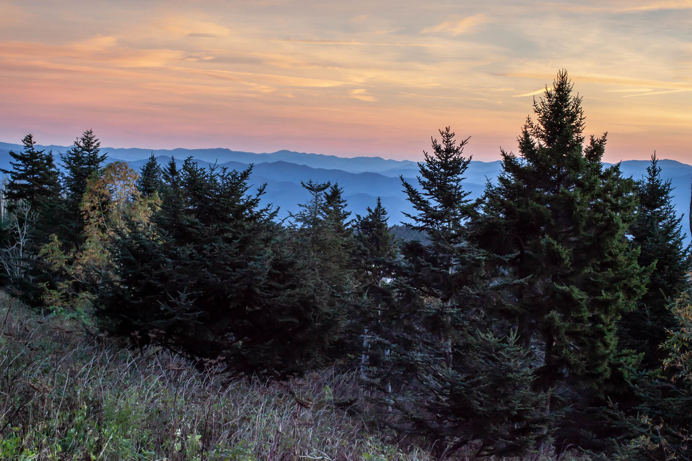 Clingmans Dome Sunset at Great Smoky Mountains National Park #vezzaniphotography