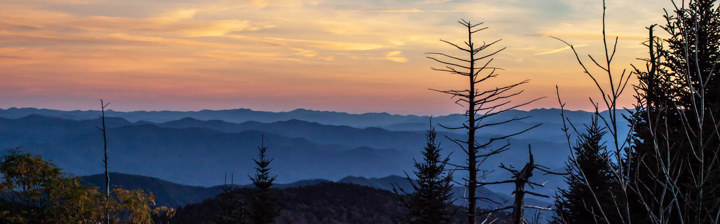 Clingmans Dome Sunset at Great Smoky Mountains National Park #vezzaniphotography