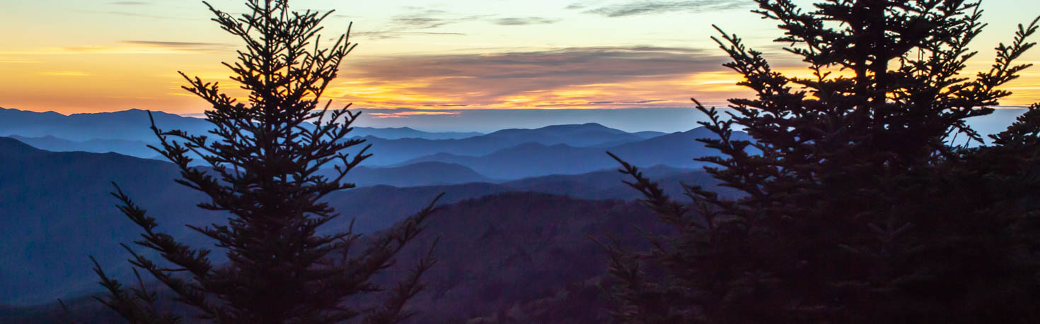 Clingmans Dome Sunset at Great Smoky Mountains National Park #vezzaniphotography