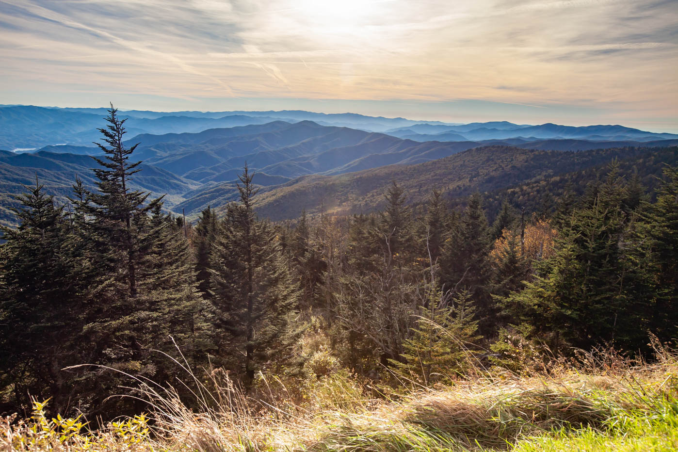 Clingmans Dome Sunset at Great Smoky Mountains National Park #vezzaniphotography