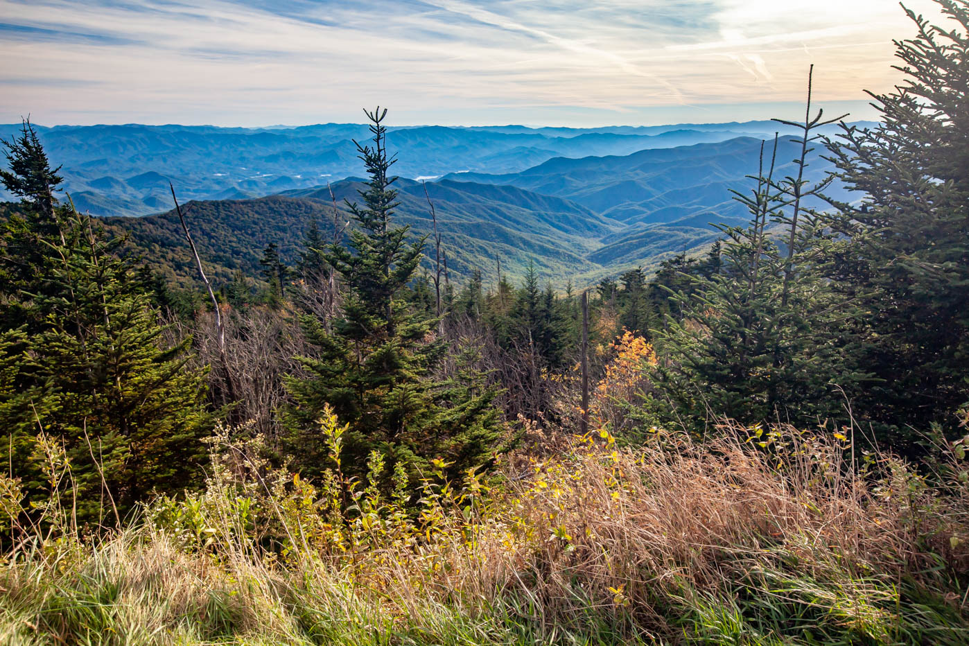 Clingmans Dome Sunset at Great Smoky Mountains National Park #vezzaniphotography
