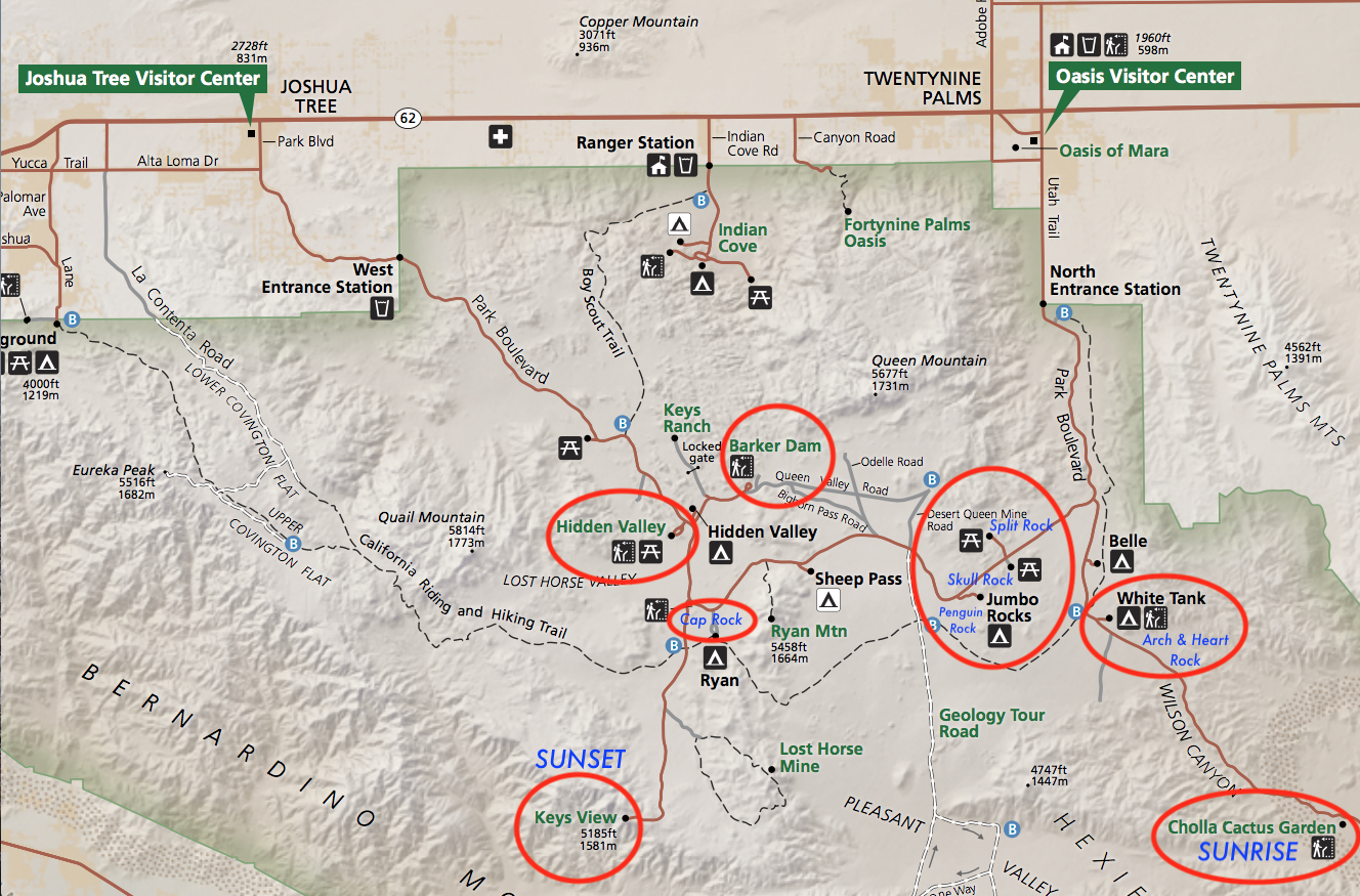 9 Must-see Locations at Joshua Tree National Park with map #vezzaniphotography
