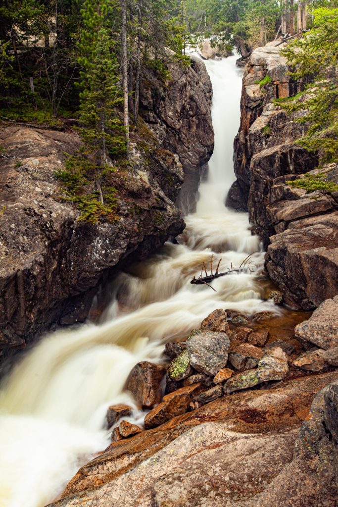 Chasm Falls, Rocky Mountain National Park, Colorado #vezzaniphotography