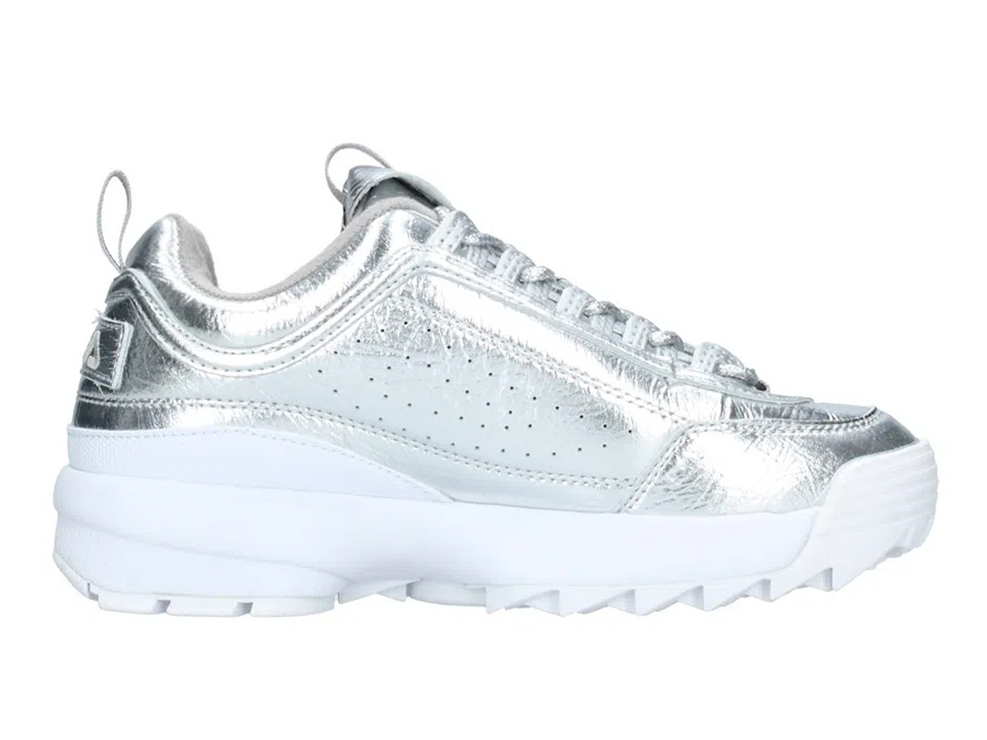 Tenis Fila Disruptor Ii Creased Metallic Para Mujer