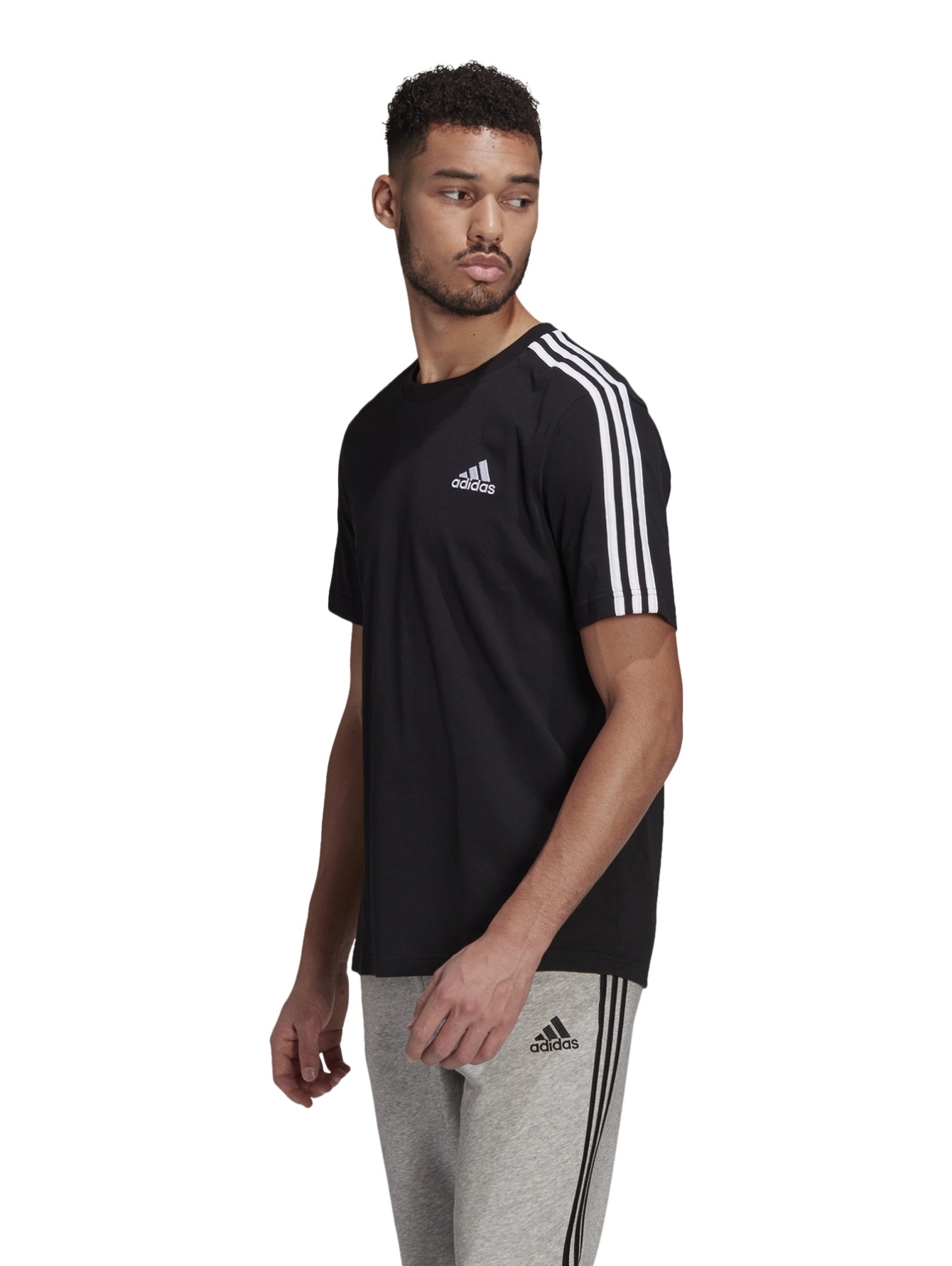 Playera Adidas Essentials Franjas Para Hombre