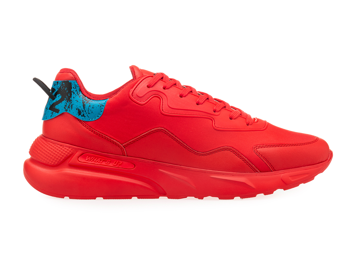 Tenis Whats Up 6590 Rojo Para Hombre