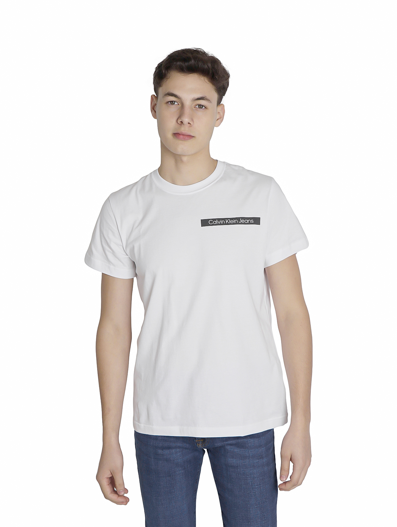 Klein Jeans Playera Calvin Klein Blanca Camiseta Calvin Klein