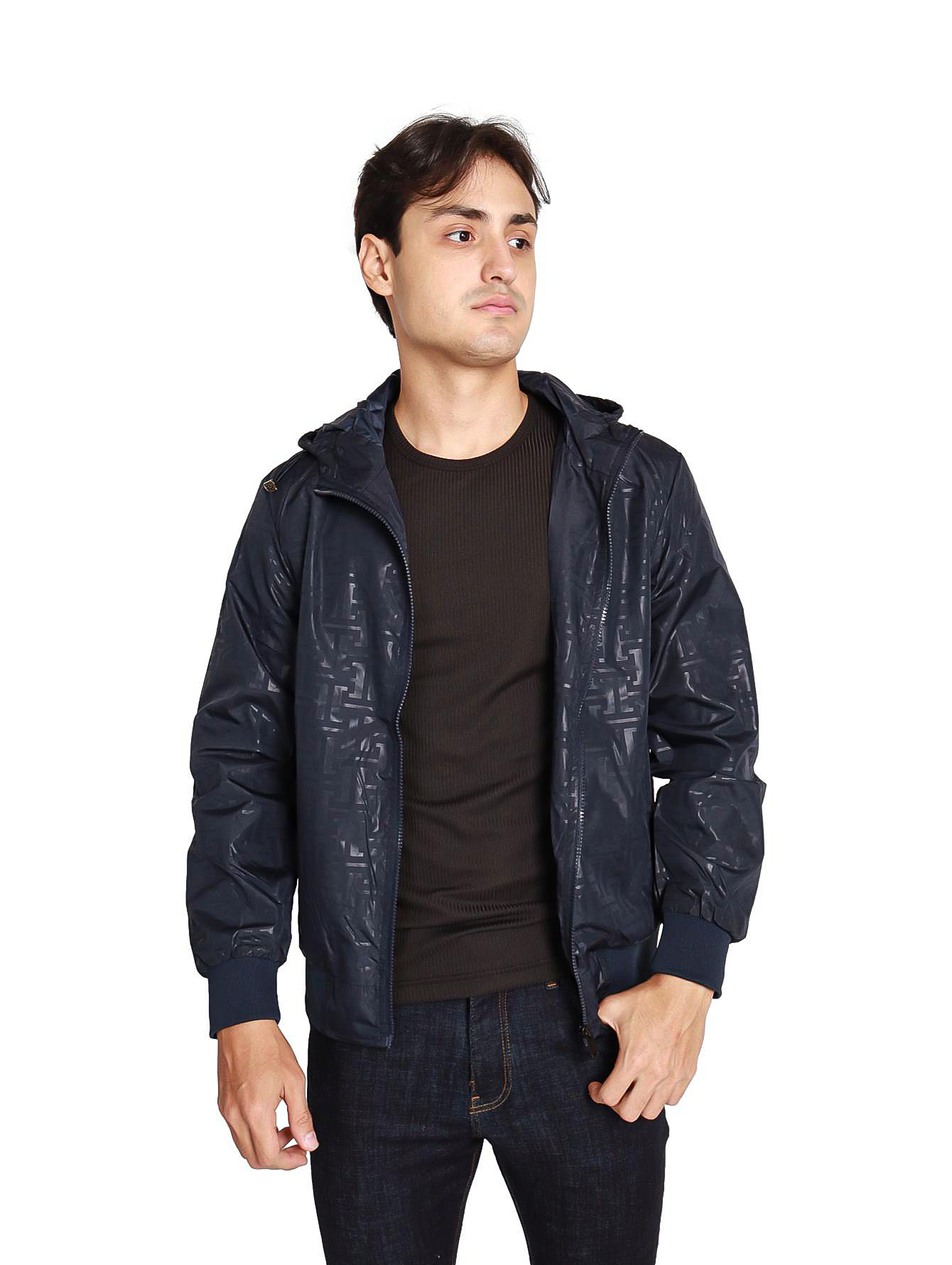 Moda Chamarras De Piel Azul Chamarra Moda Pritex 3185 Azul Para Hombre