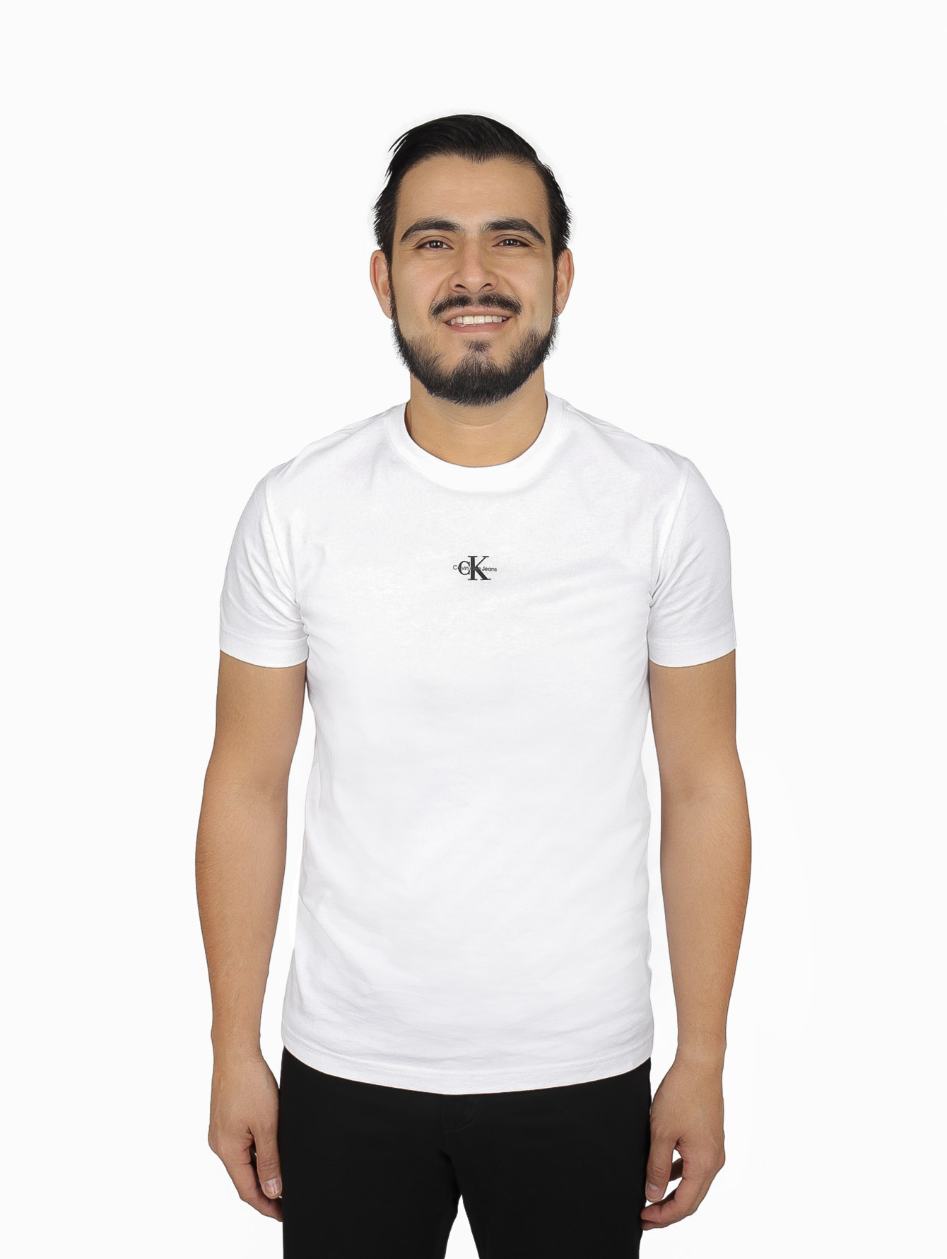 Camiseta Playera Ck Hombre Blanca Playera Calvin Klein Hombre