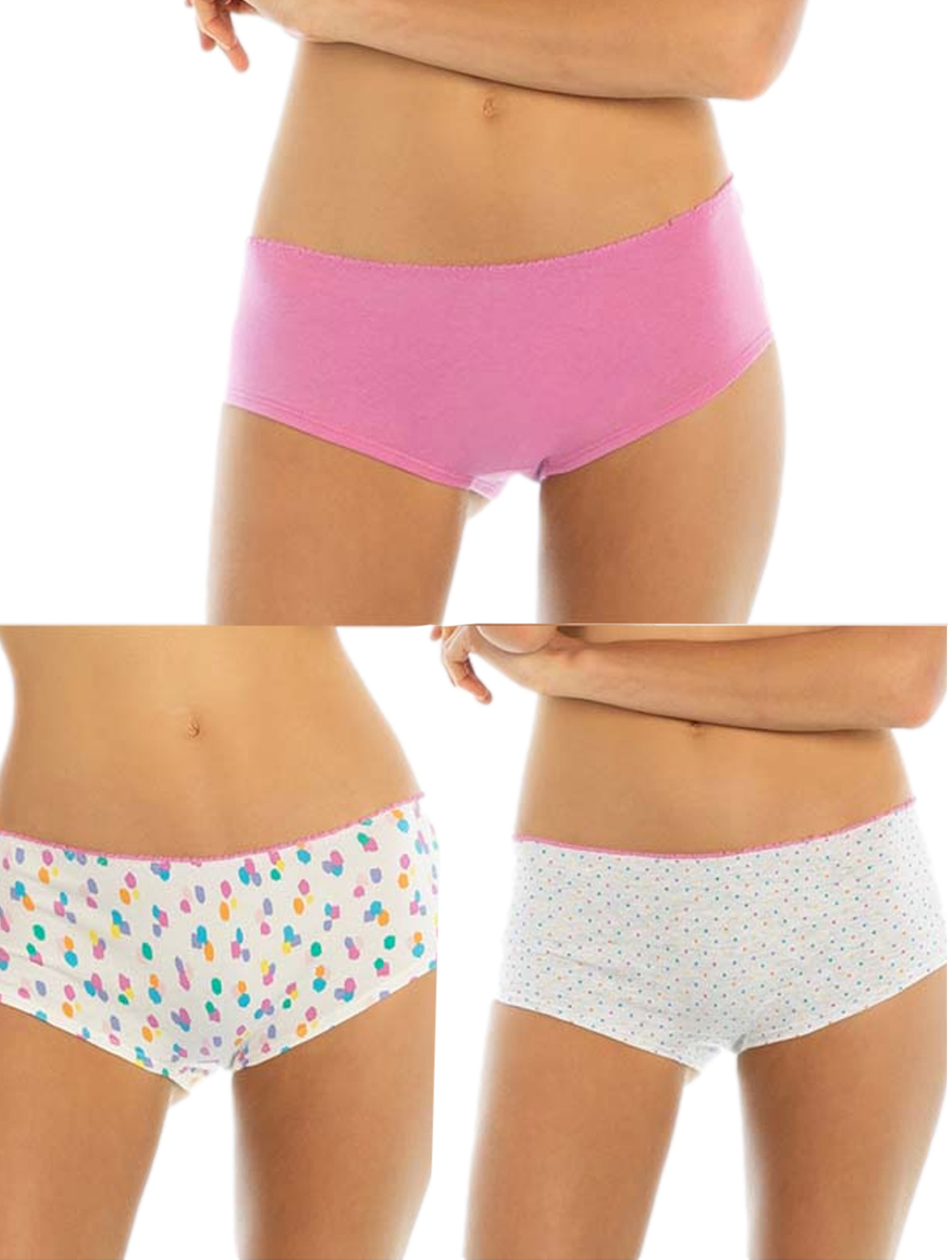 Tops Bottoms 25394 Colores Mini Boxer 3 Pack Xs