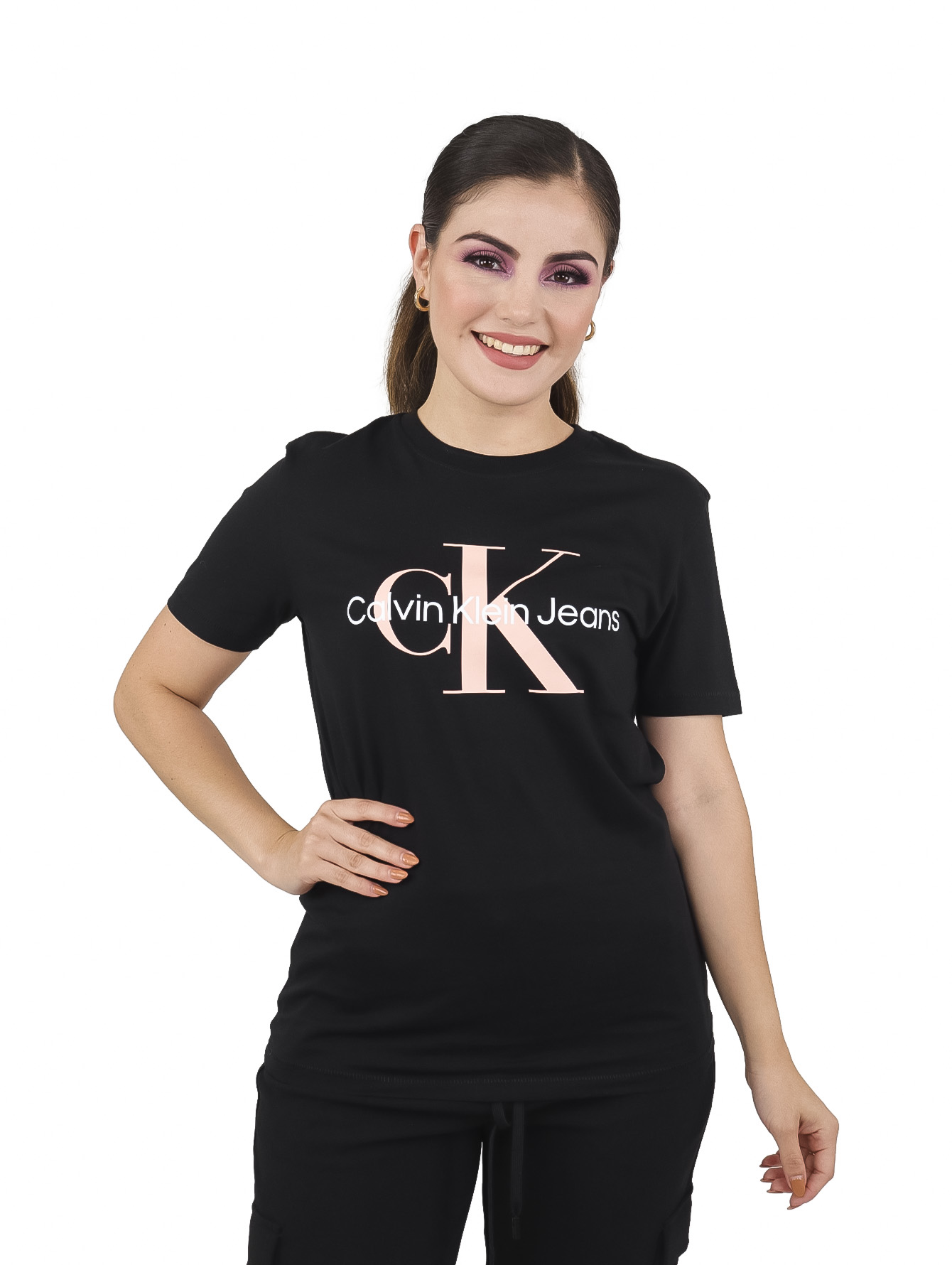Marca Calvin Camisetas Negras Calvin Klein Tipo Polo Calvin Camiseta Calvin  Klein Hombre Negra Negra, image size:1340x1780