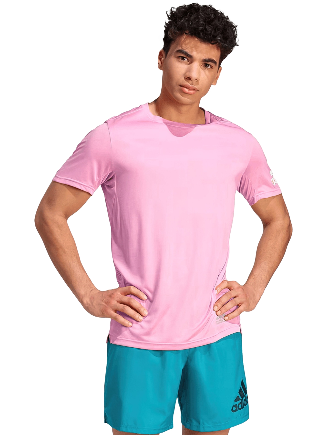 Calzzapato Playeras Rosadas Adidas Para Hombre Camiseta Jd