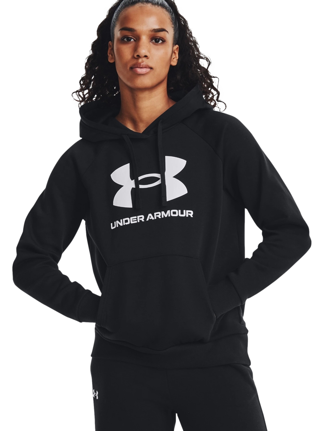 Under Armour 1 379501 001 Black Ua Rival Fleece Big Logo Hd Xs-xl
