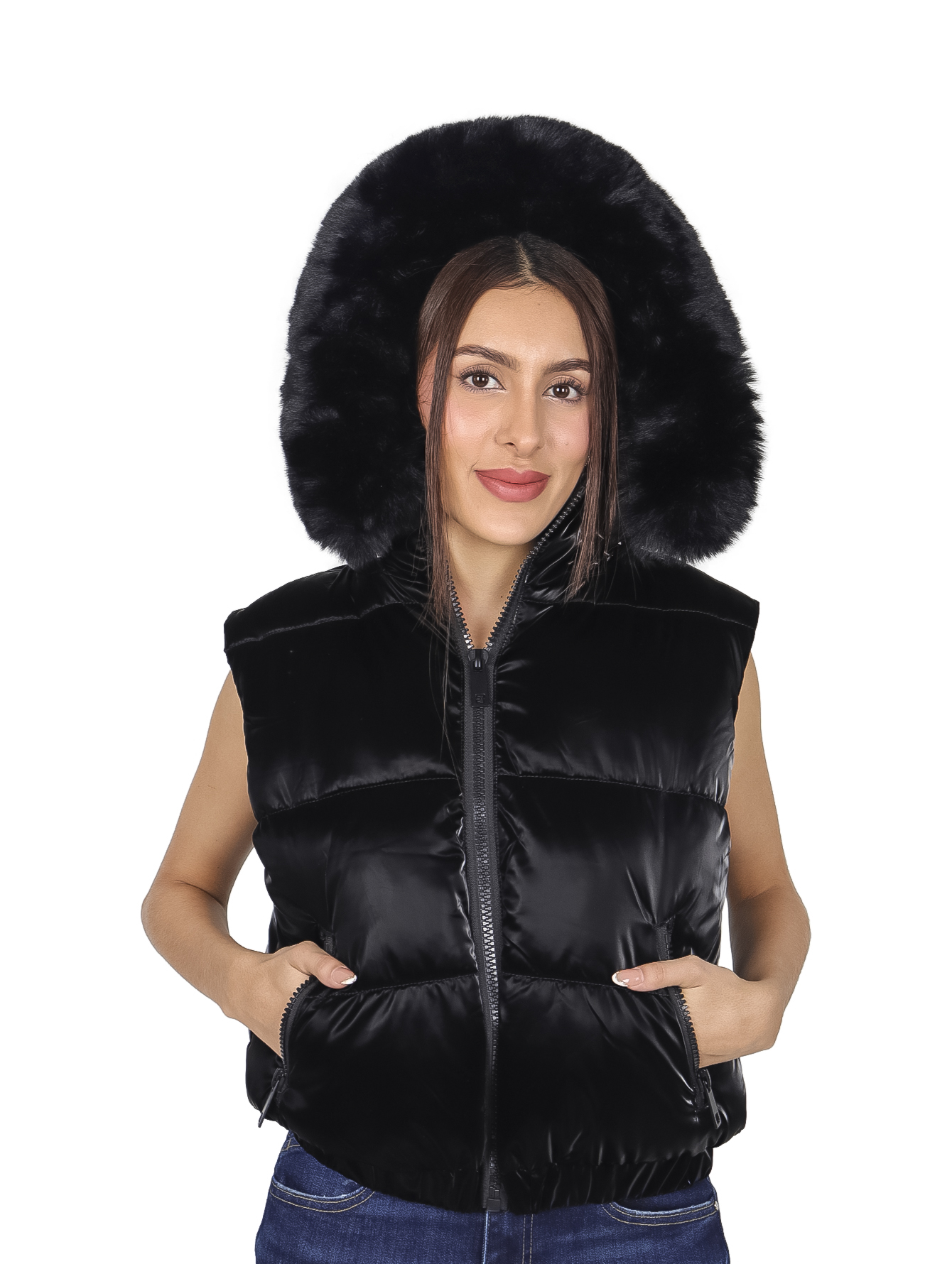 Outfits Con Chaleco De Peluche Negro Fashion Ideas Outfit De