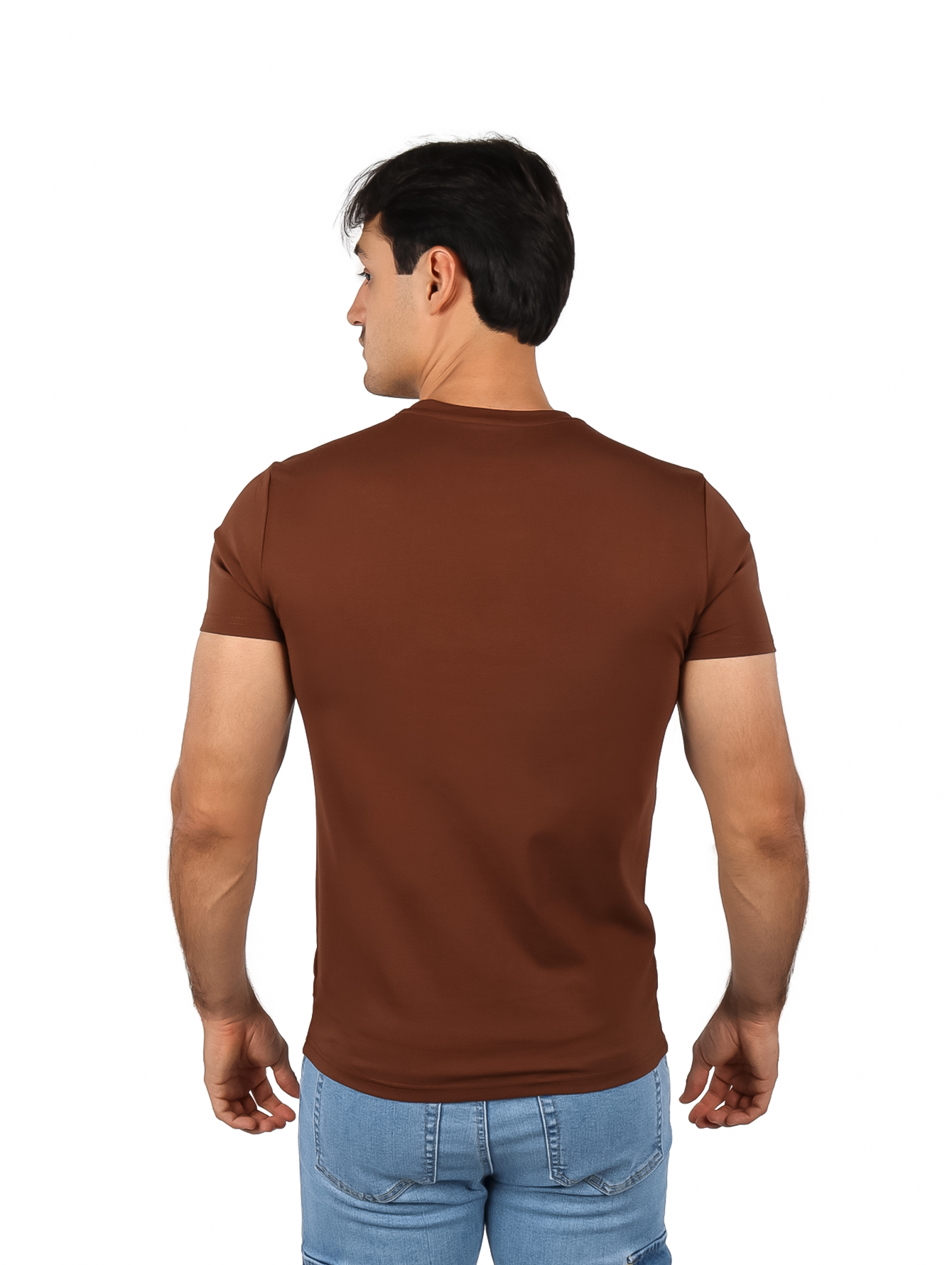 Moda Pritex Oq 212 Cafe Playera Cr Mc Ch-eegg