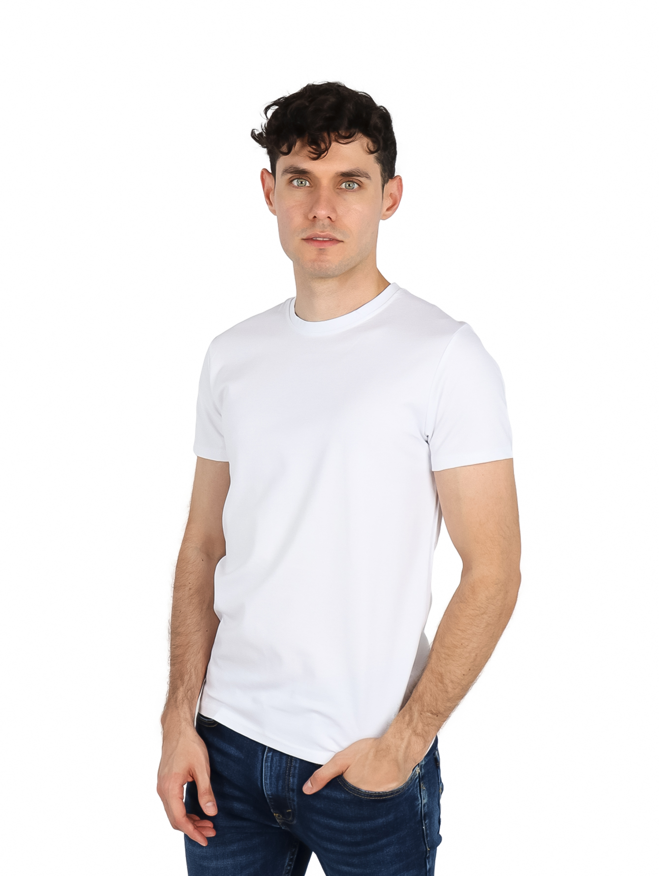 Moda Pritex Oq 201 Blanco Playera Cr Mc Ch-eegg