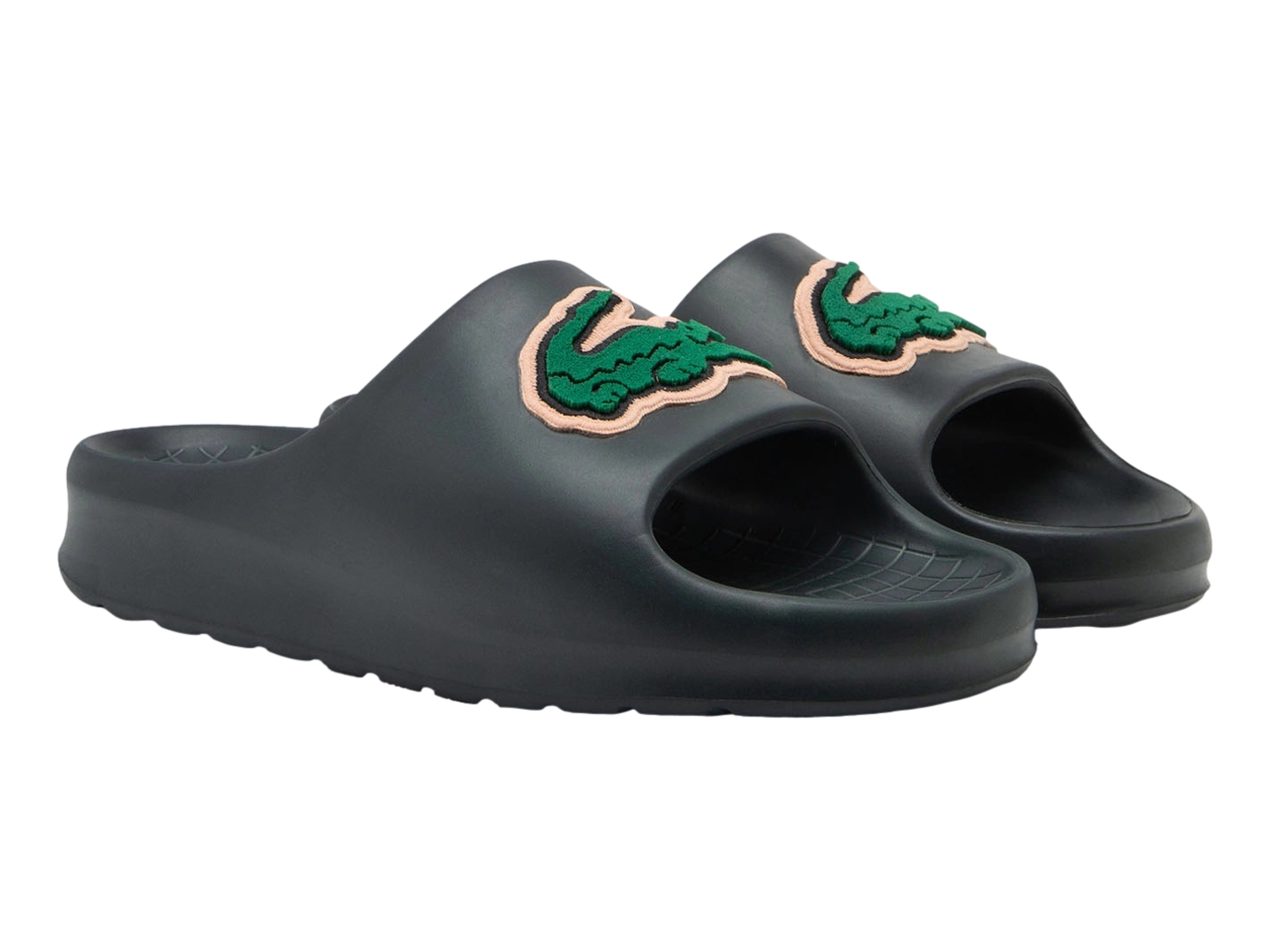 Chanclas Croco Chanclas Lacoste Hombre Verdes Chancletas Lacoste