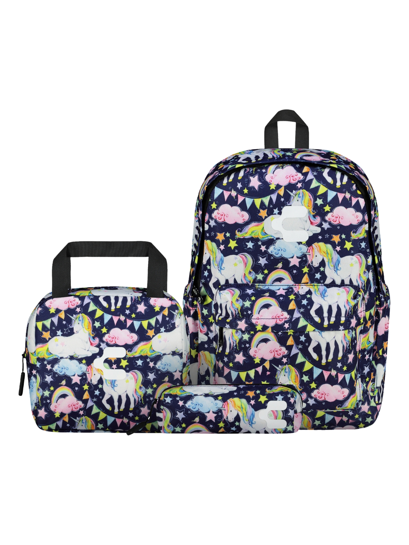 Charly 068220 420 Set Mochila Lonchera Lapicera Azul Unica