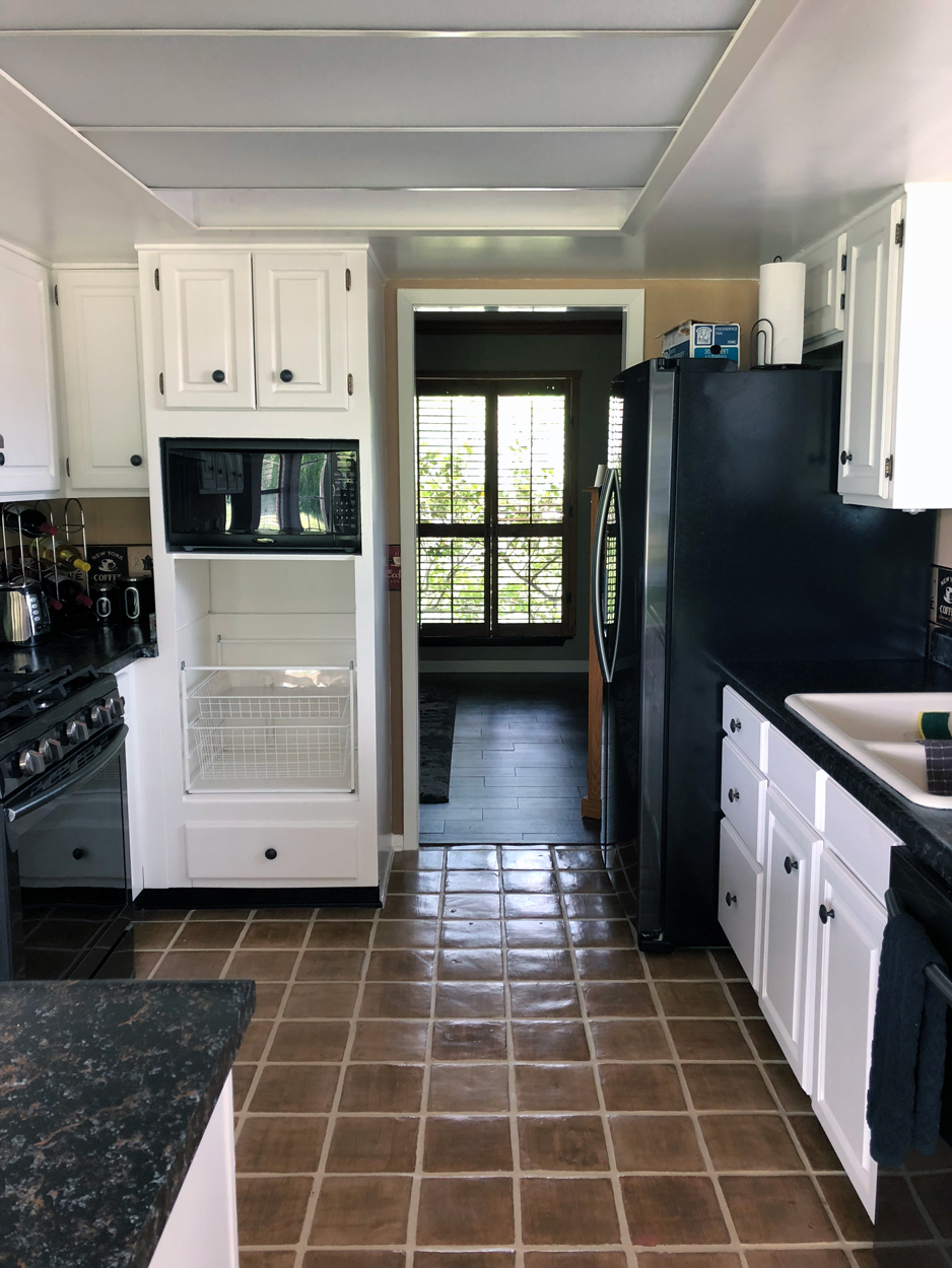 View from breakfast area towards dining room