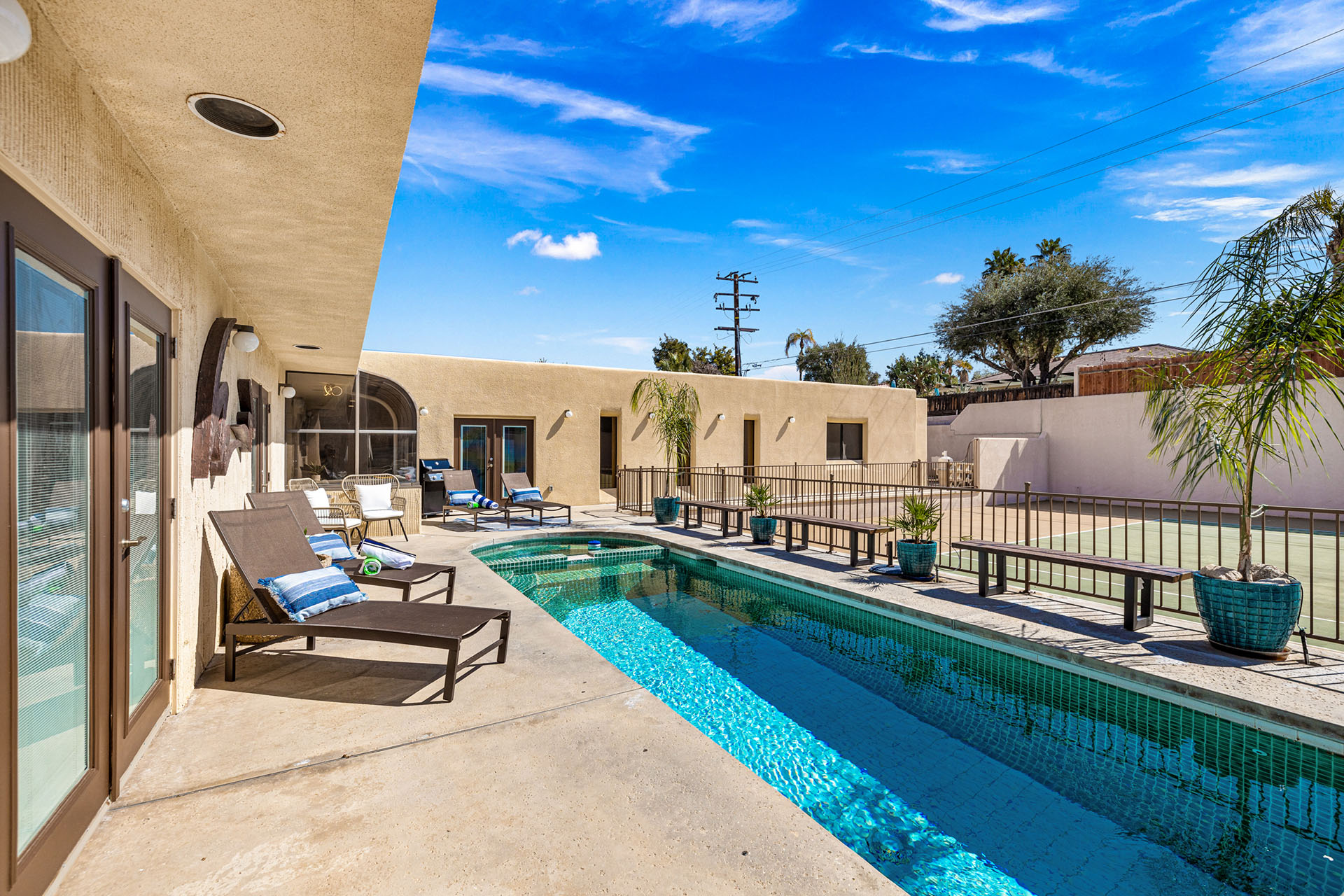 El Paseo Tennis Retreat 6 BR w/ Private Court | Photo 8