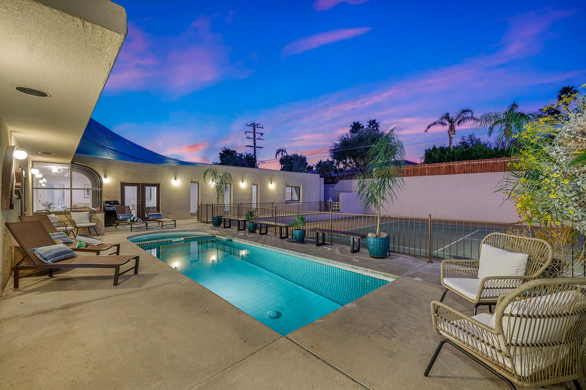 El Paseo Tennis Retreat 6 BR w/ Private Court | Photo 64