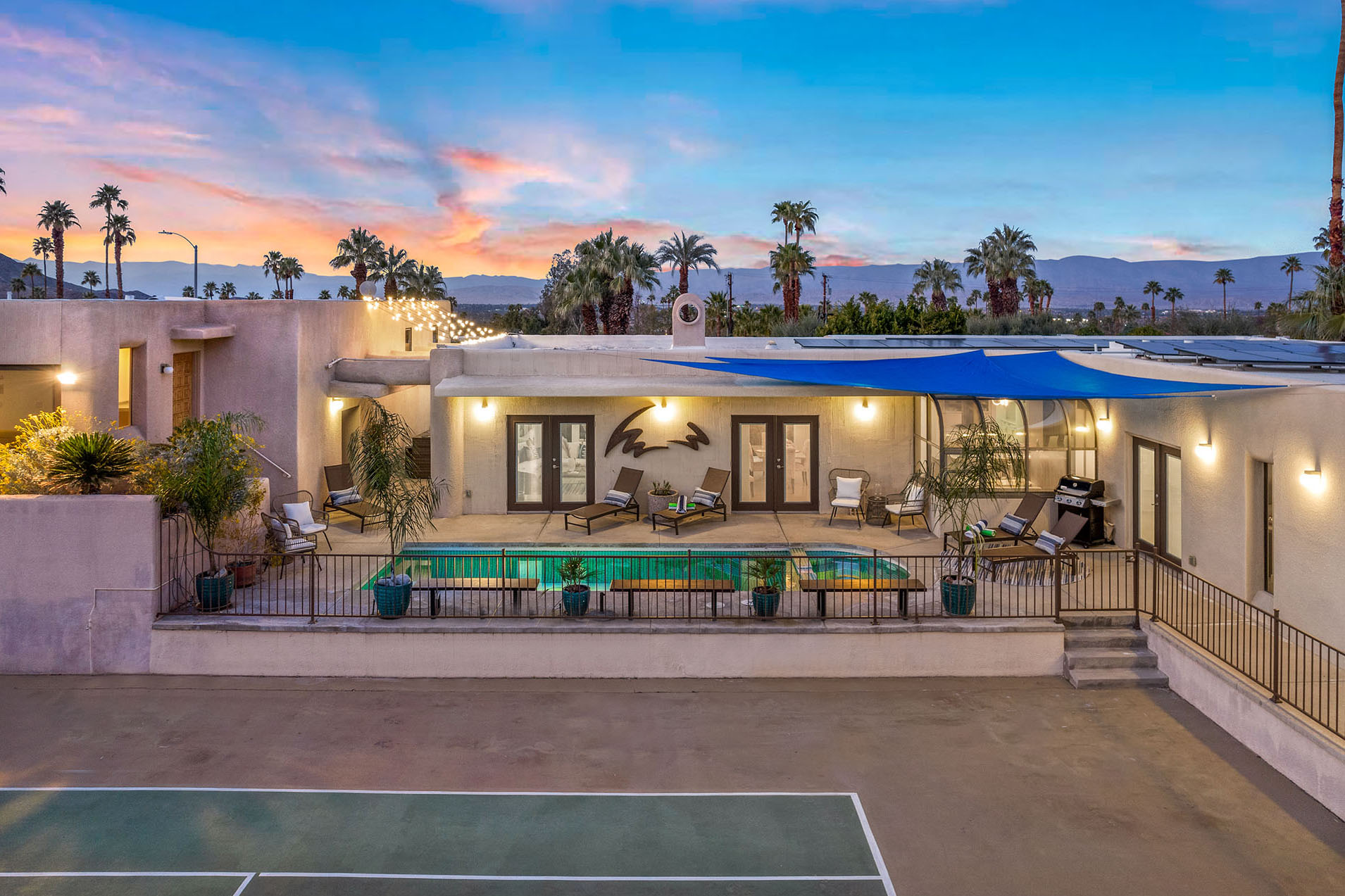 El Paseo Tennis Retreat 6 BR w/ Private Court | Photo 4