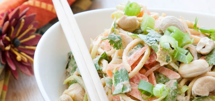 Easy Raw Pad Thai Salad