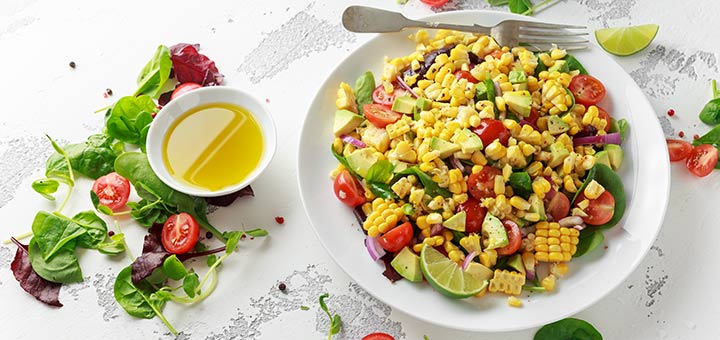 BBQ Corn Salad with Coleslaw
