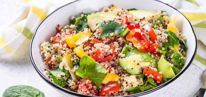 Greek Quinoa & Avocado Salad