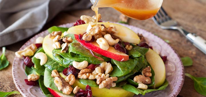 Spinach Salad With A Maple Vinaigrette