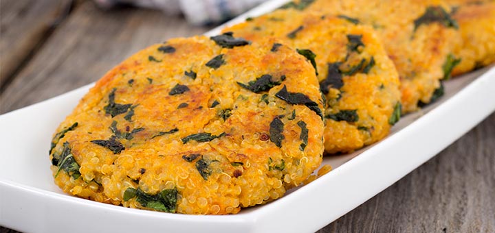 Sweet Potato Quinoa Cakes with Blackberry Salsa