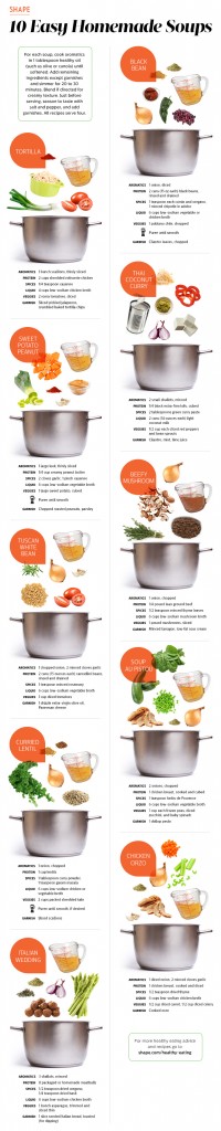 Easy visual ways to make soup