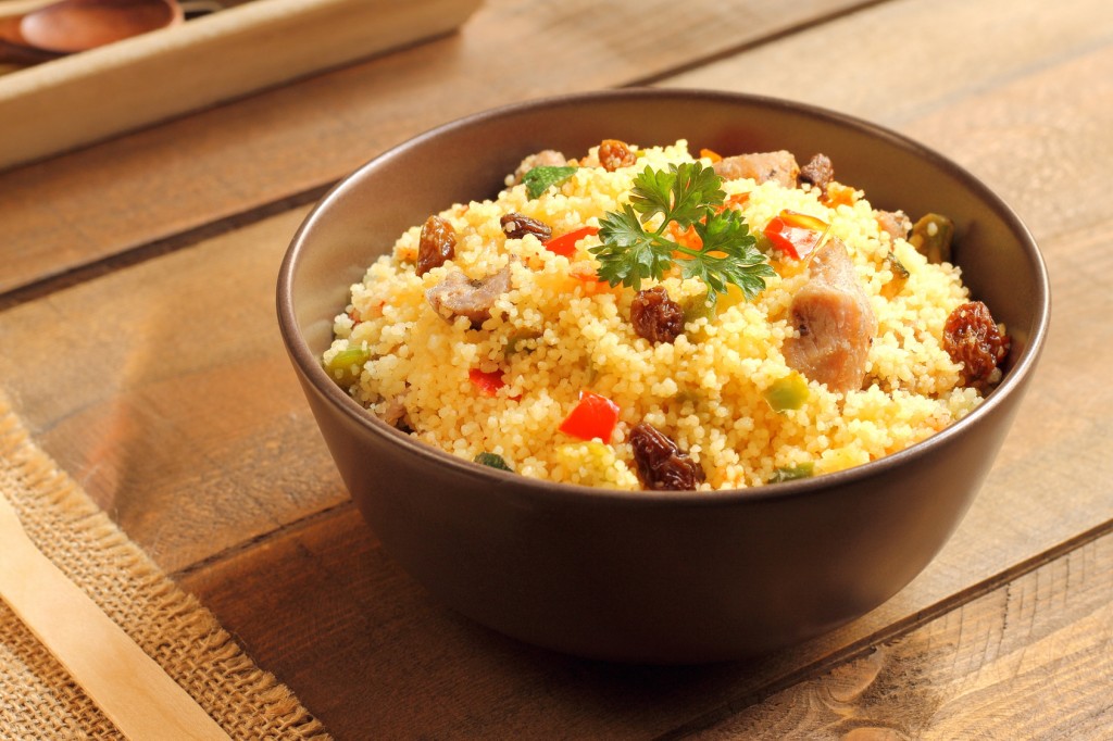Couscous wiht lamb, raisins and vegetables