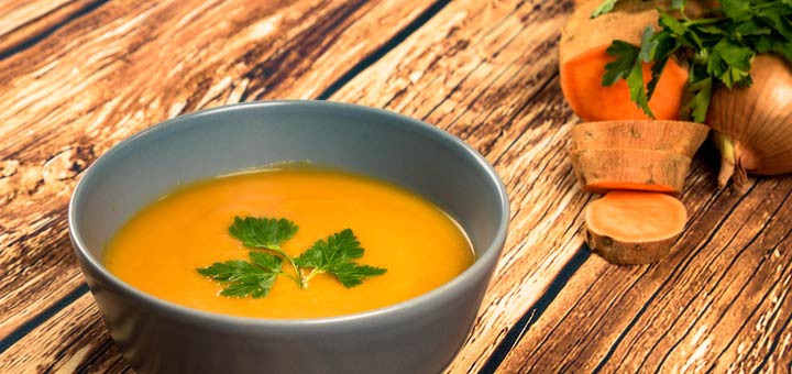 Sweet And Spicy Thai Curry Sweet Potato Soup