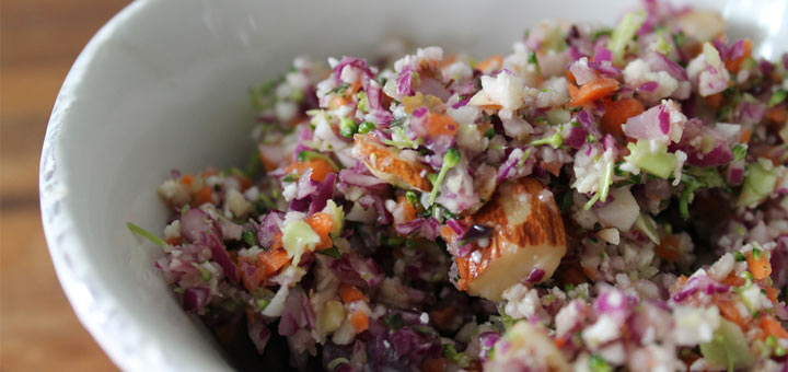 Chopped Vegetable Salad With An Orange Vinaigrette