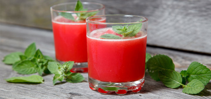 Watermelon Mint Mock Julep For Derby Season