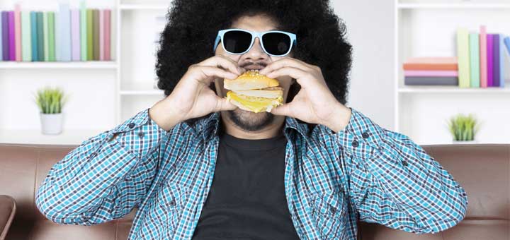 afro-man-burger