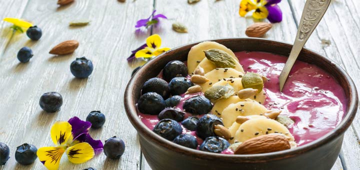 Blueberry Banana Smoothie Bowl
