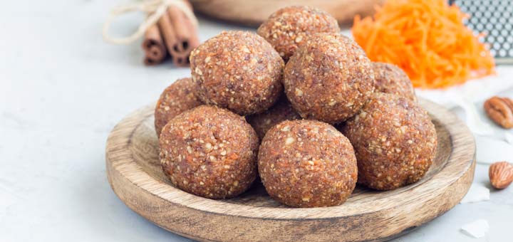 Raw Carrot Cake Energy Bites