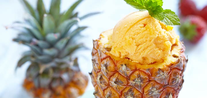 Healthy Pineapple Ice Cream