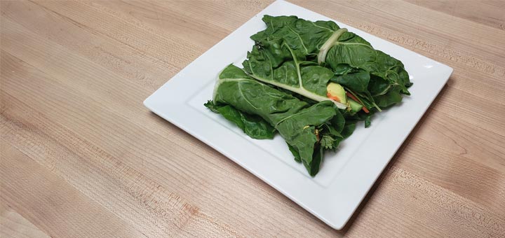 Raw Collard Wraps With A Curry Sunflower Seed Paste