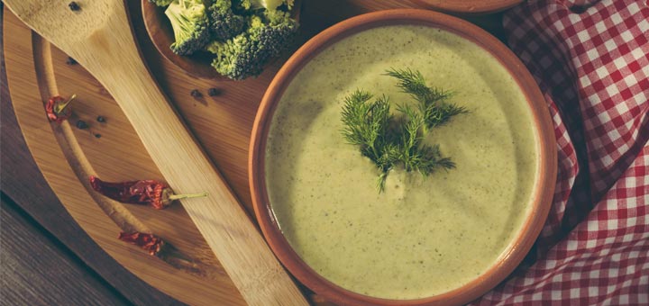 Raw Cream Of Broccoli Soup