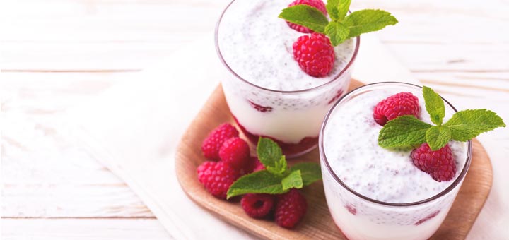 Raspberry Chia Seed Pudding