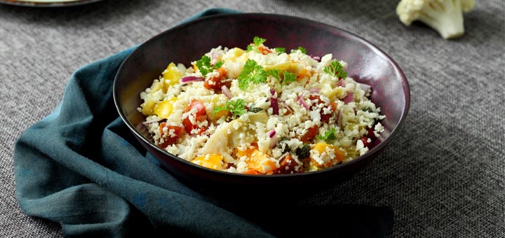 Vegetable Cauliflower No-Fried Rice