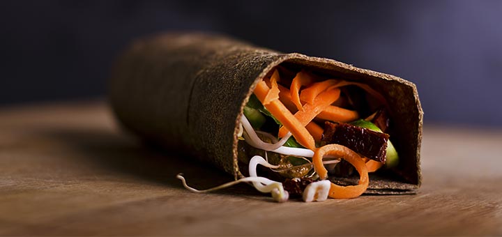 Raw Wraps With A Pumpkin Seed Spread