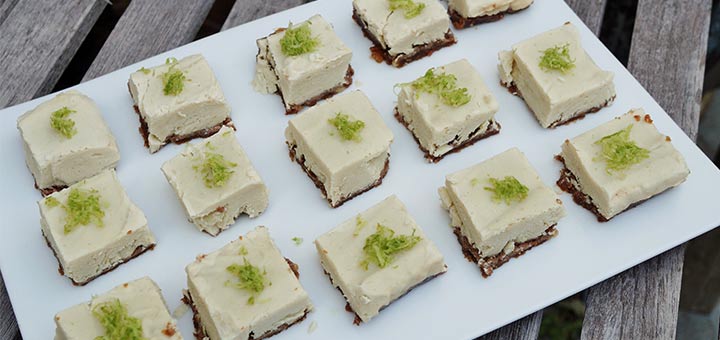 Raw Vegan Key Lime Pie Squares
