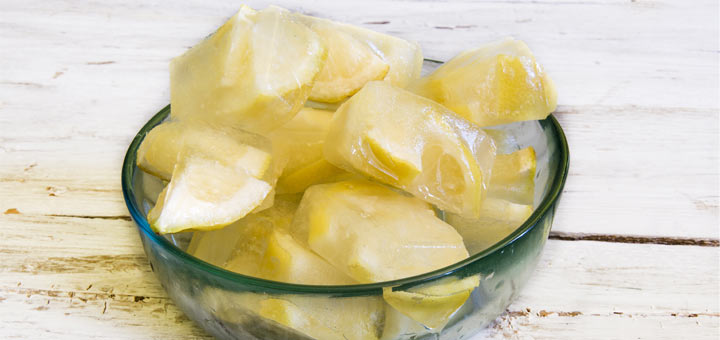 Frozen Lemon Cubes