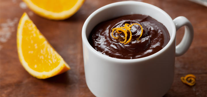 Raw Vegan Orange Chocolate Pudding