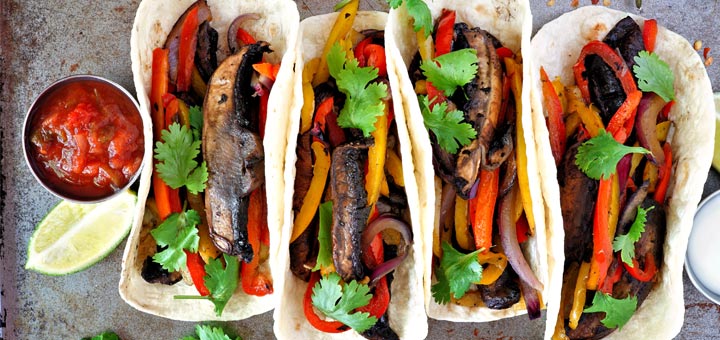 Portobello Fajitas Ready In 30 Minutes