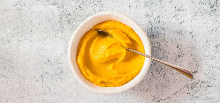 Raw Vegan Pear Squash Puree With Rosemary